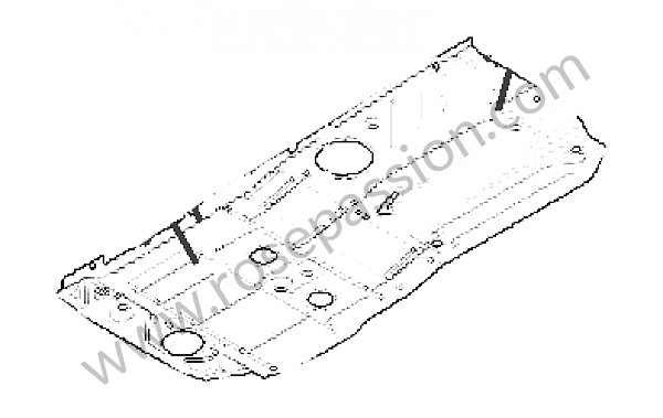 P256818 - Plancher extérieur première couche pour Porsche 991 • 2015 • 991 c4s • Targa • Boite PDK