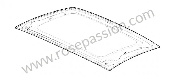 P258239 - Tecto de vidro para Porsche 991 • 2013 • 991 c4 • Coupe • Caixa manual 7 velocidades