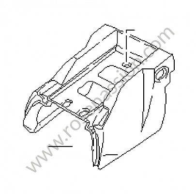 P26091 - Caja portaobjetos para Porsche 928 • 1992 • 928 gts • Coupe • Caja auto