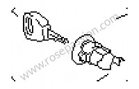 P26384 - Cilindro fechadura porta para Porsche 928 • 1981 • 928 4.5 • Coupe • Caixa manual 5 velocidades