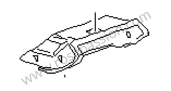 P26936 - Cassetto portaoggetti per Porsche 928 • 1995 • 928 gts • Coupe • Cambio manuale 5 marce