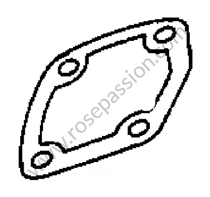 P269707 - Dispositivo vedante para Porsche 356a • 1956 • 1500 carrera gs (547 / 1) • Cabrio a t1 • Caixa manual 4 velocidades