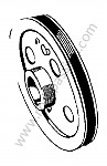 P269861 - Polea de correa para Porsche 356 pré-a • 1954 • 1500 s (528) • Coupe pré a • Caja manual de 4 velocidades