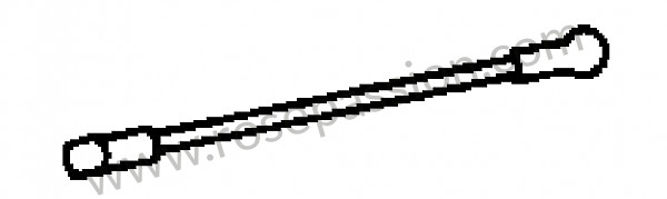 P269891 - Push rod with ball socket hexagon nut for Porsche 356 pré-a • 1954 • 1500 (546) • Speedster pré a • Manual gearbox, 4 speed