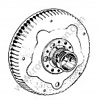P269959 - Tambour de frein complet pour Porsche 356a • 1956 • 1600 (616 / 1) • Cabrio a t1 • Boite manuelle 4 vitesses