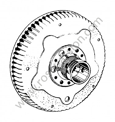 P269959 - Tambour de frein complet pour Porsche 356a • 1957 • 1600 (616 / 1) • Cabrio a t1 • Boite manuelle 4 vitesses