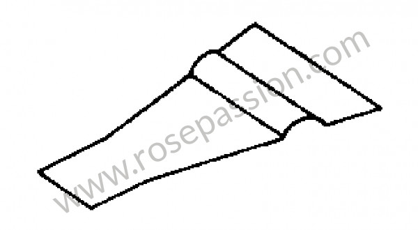 P270074 - Chapa do piso para Porsche 356 pré-a • 1950 • 1100 (369) • Cabrio pré a • Caixa manual 4 velocidades
