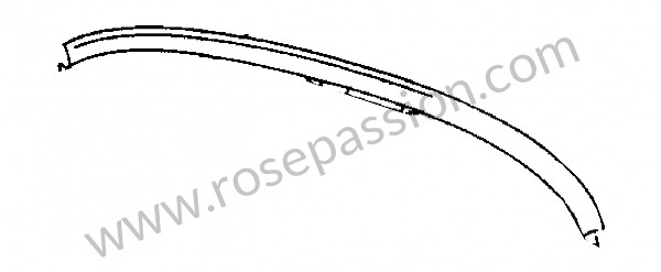 P270165 - Windscreen frame part upper for Porsche 356 pré-a • 1952 • 1500 s (528) • Coupe pré a • Manual gearbox, 4 speed