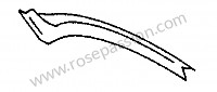 P270178 - Dwarsstuk windgeleider unten voor Porsche 356 pré-a • 1955 • 1300 (506 / 2) • Speedster pré a • Manuele bak 4 versnellingen