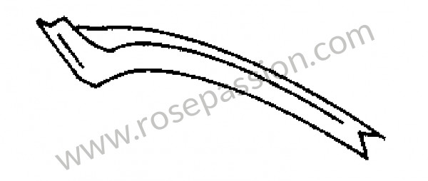 P270178 - Dwarsstuk windgeleider unten voor Porsche 356 pré-a • 1954 • 1300 s (589) • Cabrio pré a • Manuele bak 4 versnellingen