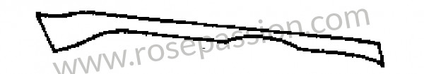 P270178 - Cross piece for windscreen lower for Porsche 356 pré-a • 1954 • 1300 (506) • Cabrio pré a • Manual gearbox, 4 speed