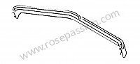 P270198 - Dwarsstuk windgeleider oben voor Porsche 356 pré-a • 1955 • 1500 s (528 / 2) • Cabrio pré a • Manuele bak 4 versnellingen