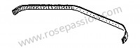 P270231 - Rail voor Porsche 356 pré-a • 1950 • 1100 (369) • Cabrio pré a • Manuele bak 4 versnellingen