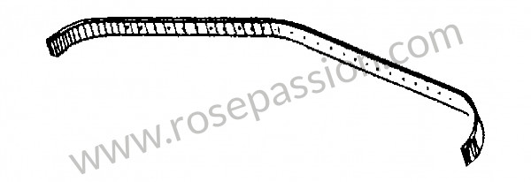P270231 - Rail voor Porsche 356 pré-a • 1950 • 1100 (369) • Cabrio pré a • Manuele bak 4 versnellingen