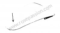 P270277 - Tapa sin cerradura y bisagra para Porsche 356 pré-a • 1952 • 1300 (506) • Cabrio pré a • Caja manual de 4 velocidades