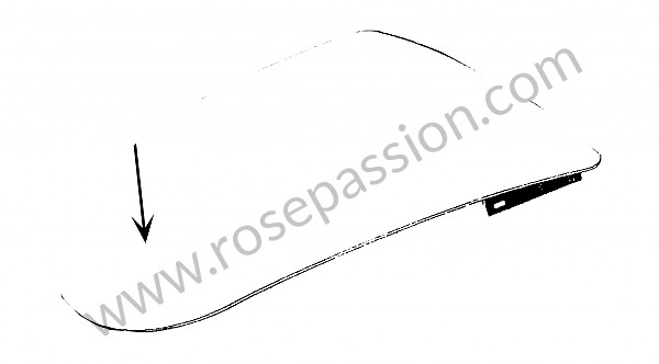 P270277 - Deksel ohne slot und scharnier voor Porsche 356 pré-a • 1952 • 1500 (546) • Cabrio pré a • Manuele bak 4 versnellingen