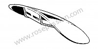 P270278 - Tapa sin cerradura y bisagra para Porsche 356 pré-a • 1954 • 1500 s (528) • Speedster pré a • Caja manual de 4 velocidades
