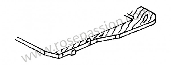 P270547 - Cuadro sin riel de asiento para Porsche 356a • 1956 • 1600 (616 / 1) • Speedster a t1 • Caja manual de 4 velocidades