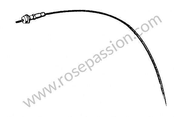 P270631 - Bowden cable complete for Porsche 356 pré-a • 1951 • 1300 (506) • Cabrio pré a • Manual gearbox, 4 speed