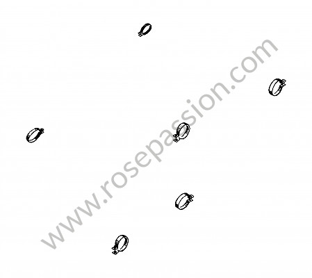 P270853 - Pipe clamp for Porsche 356a • 1956 • 1500 carrera gs (547 / 1) • Cabrio a t1 • Manual gearbox, 4 speed