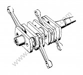 P272847 - Crankshaft with flywheel for Porsche 356 pré-a • 1952 • 1500 (527) • Coupe pré a • Manual gearbox, 4 speed