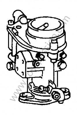 P272878 - Carburador para Porsche 356a • 1958 • 1600 (616 / 1 t2) • Convertible d'a t2 • Caja manual de 4 velocidades