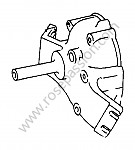 P272882 - Tapa de la caja con eje para Porsche 356a • 1957 • 1300 (506 / 2) • Cabrio a t1 • Caja manual de 4 velocidades