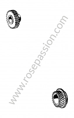 P272922 - Radsatz 4. gang  für triebsatz für Porsche 356a • 1956 • 1600 (616 / 1) • Speedster a t1 • 4-gang-handschaltgetriebe