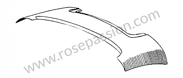 P273011 - Middenstuk windgeleider voor Porsche 356 pré-a • 1955 • 1500 s (528 / 2) • Speedster pré a • Manuele bak 4 versnellingen