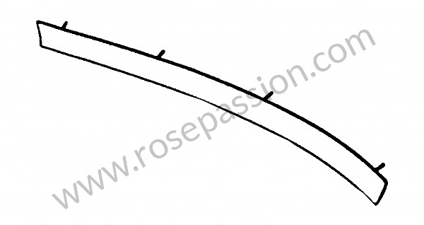 P273116 - Abdeckleiste ohne bezug rechts für Porsche 356 pré-a • 1955 • 1500 (546 / 2) • Speedster pré a • 4-gang-handschaltgetriebe
