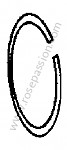 P273174 - Piston ring for Porsche 356a • 1957 • 1500 carrera gt (547 / 1) • Speedster a t1 • Manual gearbox, 4 speed