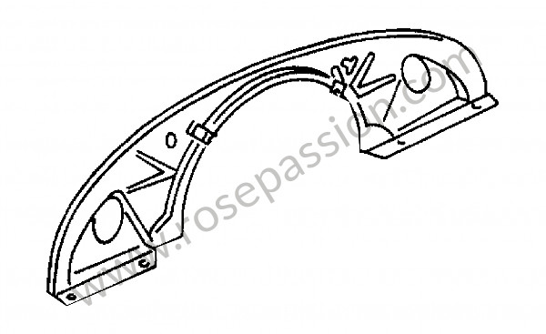 P273282 - Cache moteur pour Porsche 356a • 1956 • 1500 carrera gt (547 / 1) • Coupe a t1 • Boite manuelle 4 vitesses