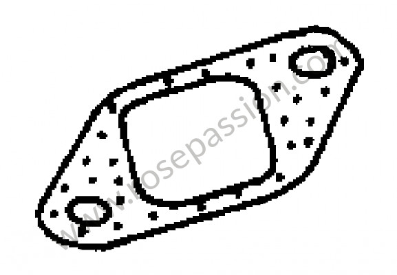 P273360 - Junta para tubo de admision para Porsche 356a • 1957 • 1500 carrera gt (547 / 1) • Coupe a t2 • Caja manual de 4 velocidades