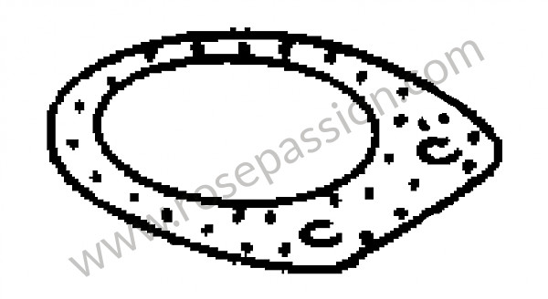 P273363 - Gasket carburettor  and air cleaner for Porsche 356a • 1957 • 1500 carrera gs (547 / 1) • Coupe a t1 • Manual gearbox, 4 speed