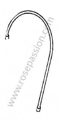 P273376 - Câble d'allumage bobine d'allumage allumeur pour Porsche 356a • 1955 • 1500 carrera gs (547 / 1) • Cabrio a t1 • Boite manuelle 4 vitesses