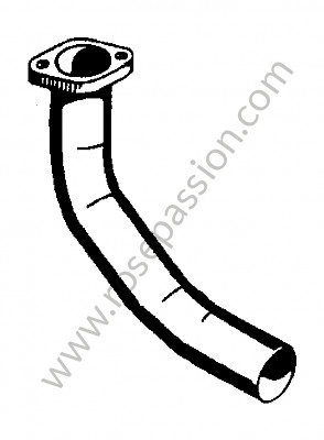 P273494 - Abgasrohr zylinder 1 für Porsche 356a • 1956 • 1500 carrera gs (547 / 1) • Cabrio a t1 • 4-gang-handschaltgetriebe