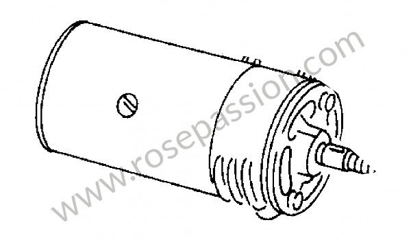 P273503 - Gerador corrente continua para Porsche 356a • 1955 • 1500 carrera gt (547 / 1) • Speedster a t1 • Caixa manual 4 velocidades