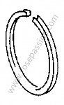 P273528 - Anel de mola tubular ranhura 4 para Porsche 356C • 1964 • 2000 carrera gs (587 / 1) • Coupe c • Caixa manual 4 velocidades