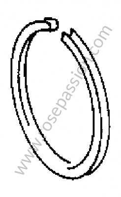 P273528 - Tubular spring ring groove 4 for Porsche 356C • 1964 • 2000 carrera gs (587 / 1) • Coupe c • Manual gearbox, 4 speed