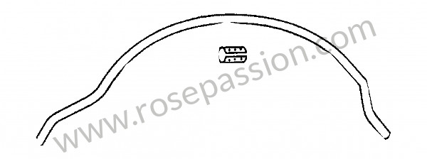 P273611 - Tubo di raccordo per Porsche 356a • 1958 • 1600 (616 / 1 t2) • Convertible d'a t2 • Cambio manuale 4 marce