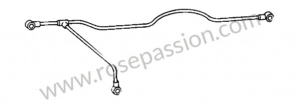 P273639 - Fuel line for Porsche 356a • 1956 • 1600 s (616 / 2) • Coupe a t1 • Manual gearbox, 4 speed