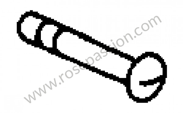 P273679 - Countersunk-head screw for Porsche 356a • 1956 • 1600 s (616 / 2) • Speedster a t1 • Manual gearbox, 4 speed
