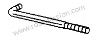 P273680 - Asta di collegamento per Porsche 356a • 1956 • 1300 (506 / 2) • Speedster a t1 • Cambio manuale 4 marce