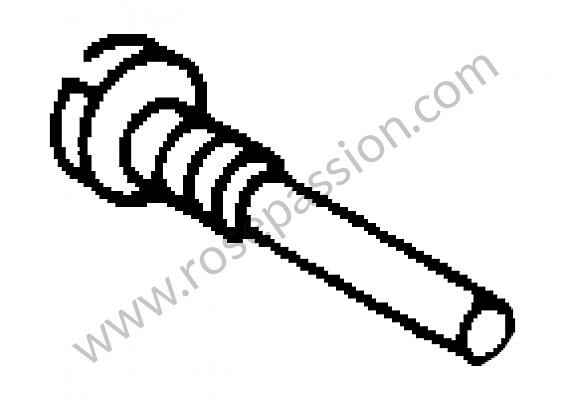 P273705 - FASTENING SCREW XXXに対応 Porsche 356a • 1958 • 1600 s (616 / 2 t2) • Coupe a t2