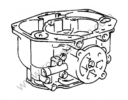 P273737 - Carcasa para Porsche 356a • 1958 • 1600 (616 / 1 t2) • Convertible d'a t2 • Caja manual de 4 velocidades