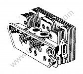 P273867 - Zylinderkopf mit ventilen einbaufertig für Porsche 356B T5 • 1961 • 1600 super 90 (616 / 7 t5) • Karmann hardtop coupe b t5 • 4-gang-handschaltgetriebe