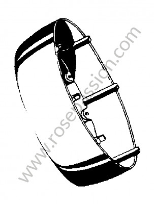 P274167 - Bague intermédiaire pour colonne de direction rallonge pour Porsche 356B T6 • 1961 • 1600 (616 / 1 t6) • Karmann hardtop coupe b t6 • Boite manuelle 4 vitesses