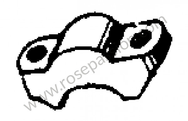 P274210 - Placa tensora para Porsche 356a • 1957 • 1600 s (616 / 2) • Coupe a t1 • Caixa manual 4 velocidades
