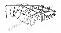 P274225 - Frame front part for Porsche 356a • 1957 • 1600 s (616 / 2 t2) • Speedster a t2 • Manual gearbox, 4 speed