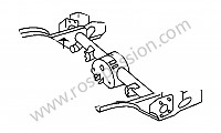 P274335 - Support transv. pont AR pour Porsche 356a • 1957 • 1600 s (616 / 2 t2) • Speedster a t2 • Boite manuelle 4 vitesses